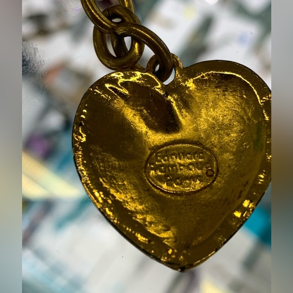 🎉HP🎉 Vintage EDOUARD RAMBAUD PARIS  Heart/Disc gold Belt - Picture 4 of 15